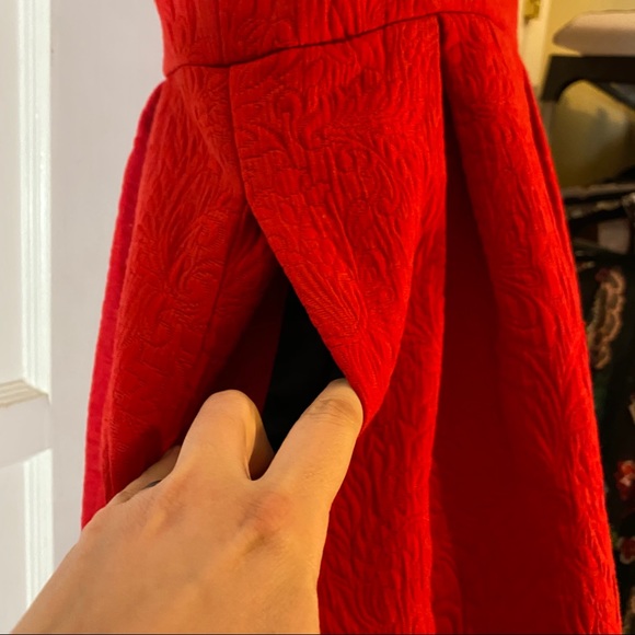 Moulinette Soeurs Red Cocktail Dress sz 4 NWOT - Picture 3 of 15